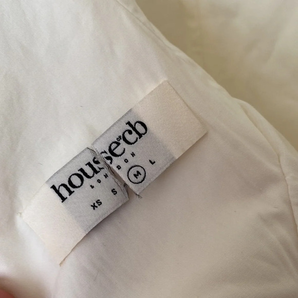 HOUSE OF CB 'Florianne' Ivory Bow Mini Dress NWOT size M - Picture 8 of 14